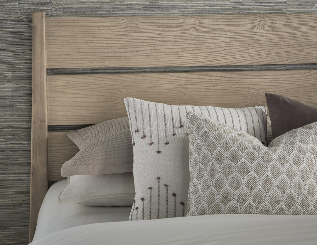 Sumire King-size Slatted Ash Wood Platform Bed in Ginger – view 2