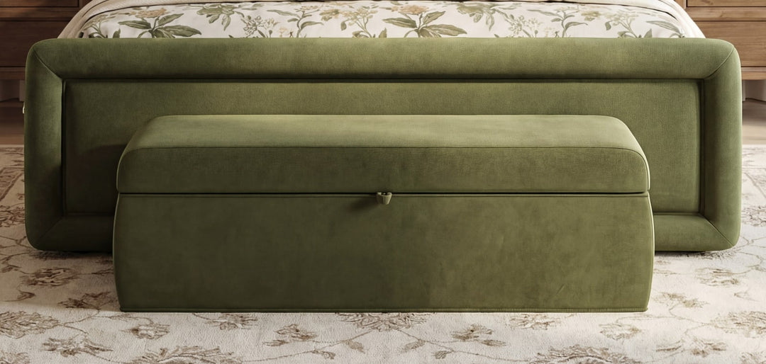 Summit Uph Strg Bench - Moss
