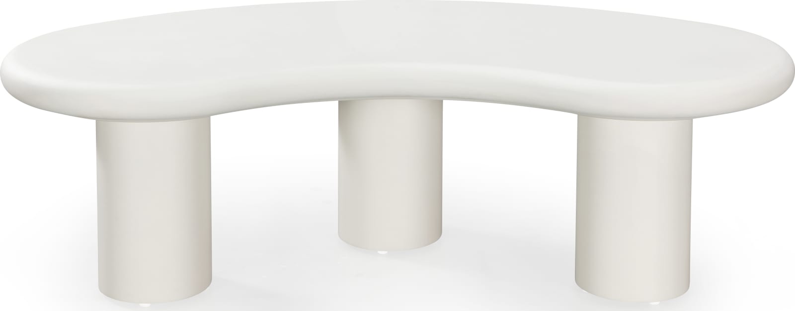Sven Tall Wooden Coffee Table in Rice – view 2