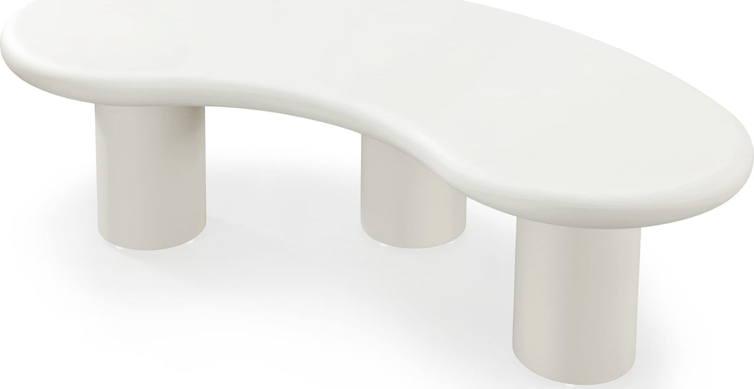 Sven Tall Wooden Coffee Table in Rice – view 4