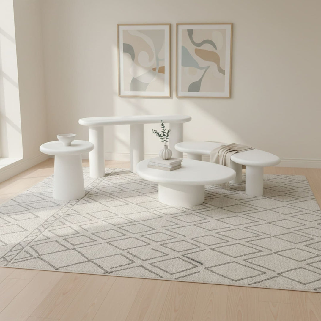 Sven Tall Wooden Coffee Table in Rice – view 7