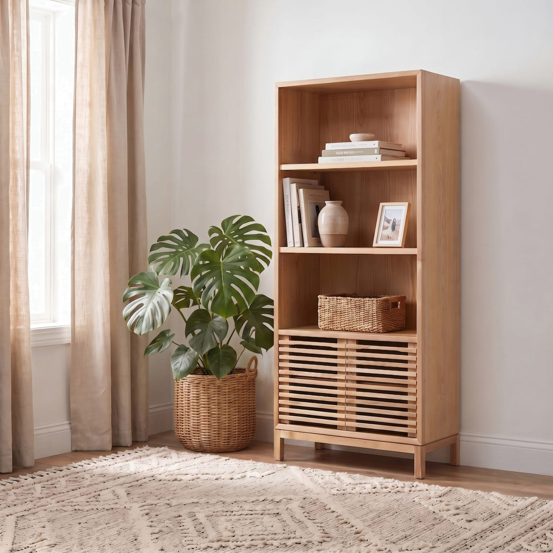 Tanner Bookcase - Flaxen