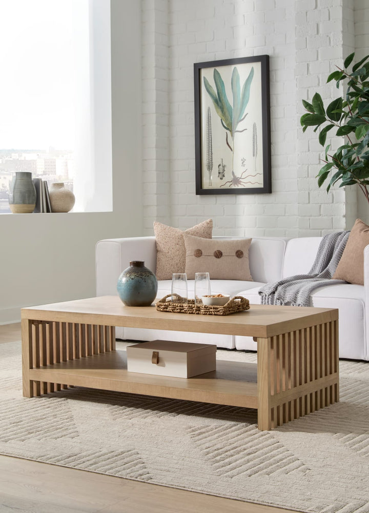 Tanner Coffee Table - Flaxen