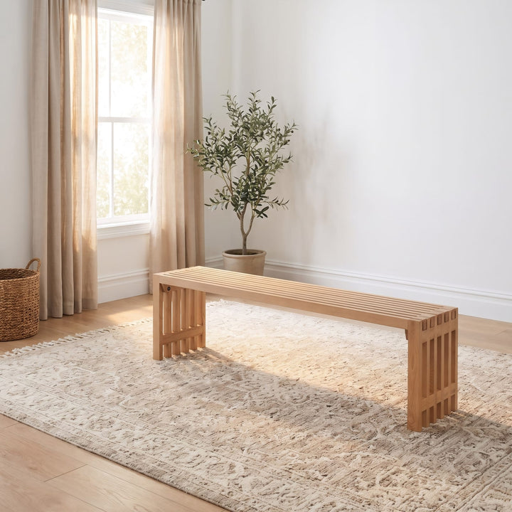 Tanner Dining Bench - Flaxen
