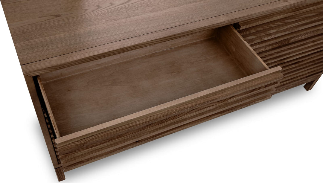 Tanner Six Drawer Ash Wood Dresser in Roux – view 5