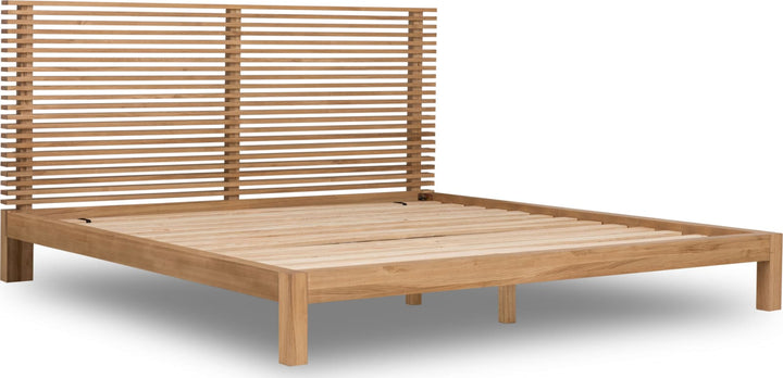 Tanner Queen-size Solid Ash Platform Bed in Flaxen – view 5
