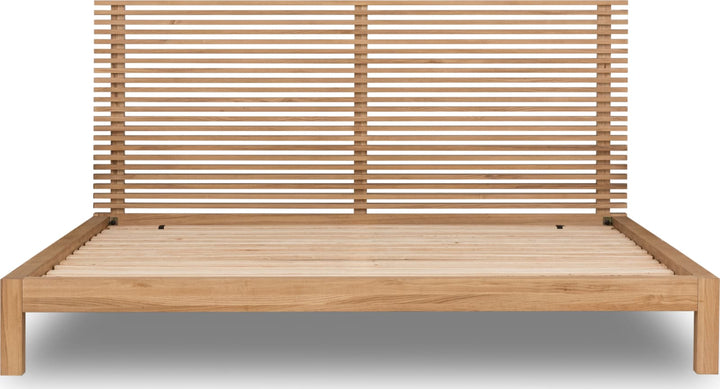 Tanner Queen-size Solid Ash Platform Bed in Flaxen – view 6