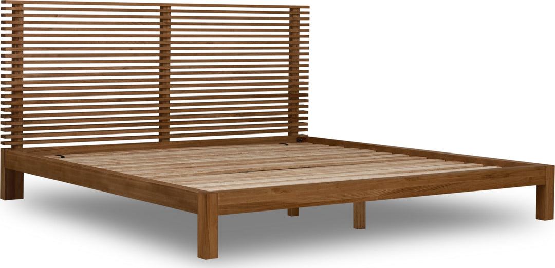 Tanner Full-size Solid Ash Platform Bed in Roux – view 5