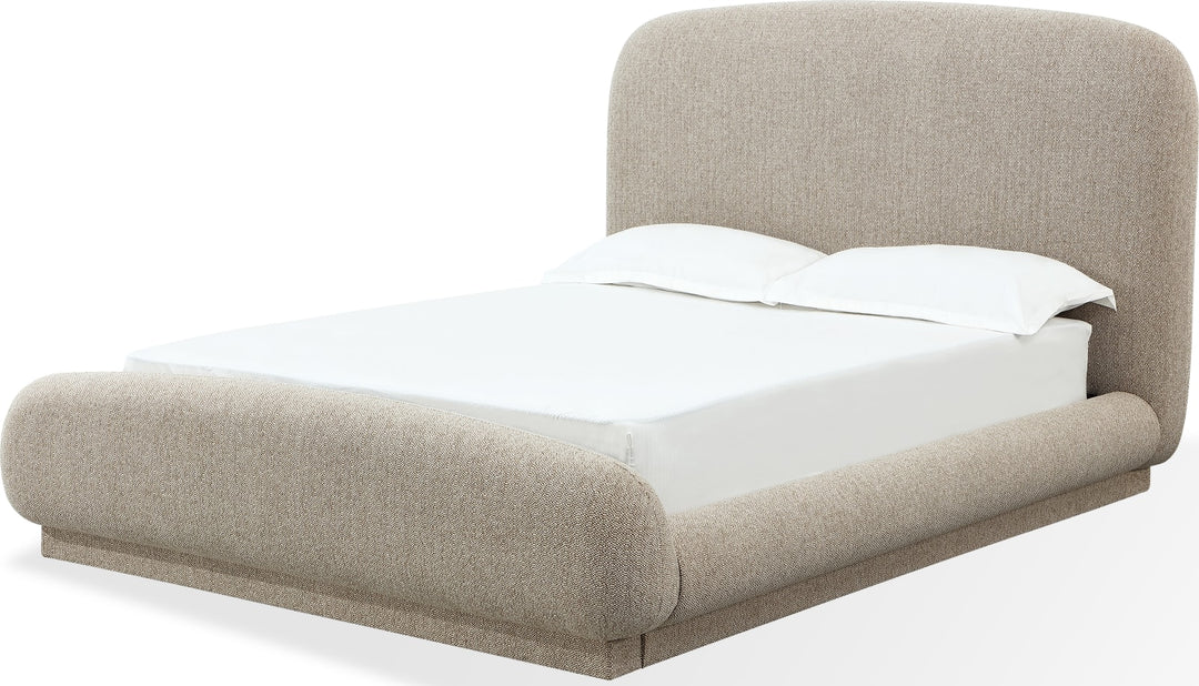 Tirimbina Full-size Chenille Upholstered Platform Bed in Hyena – view 3