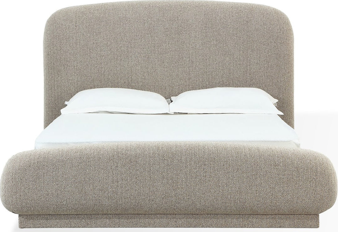 Tirimbina Full-size Chenille Upholstered Platform Bed in Hyena – view 4