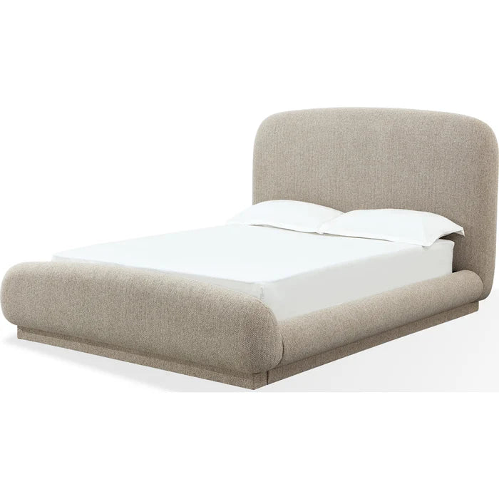 Tirimbina Chenille Upholstered Platform Bed in Hyena