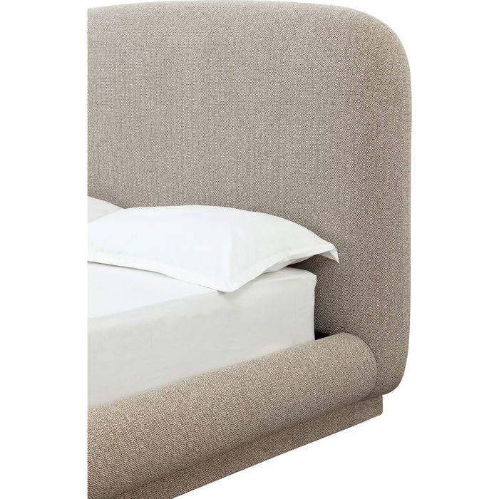 Tirimbina Chenille Upholstered Platform Bed in Hyena