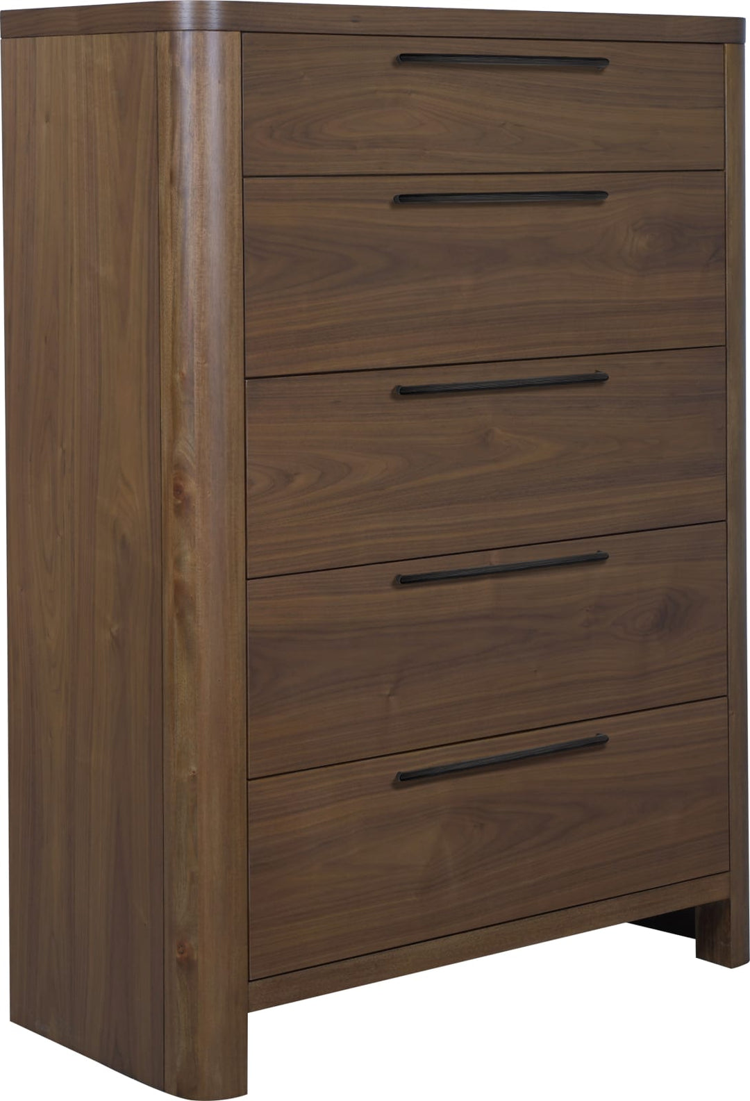 Totes Five Drawer Chest in English Walnut – view 2