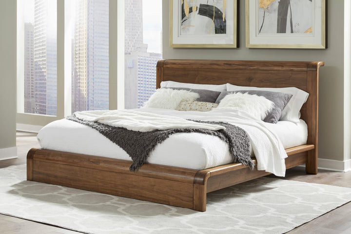 Totes King-size Platform Bed in English Walnut