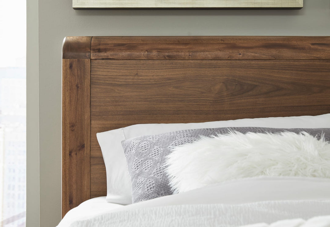 Totes California King-size Platform Bed in English Walnut – view 2