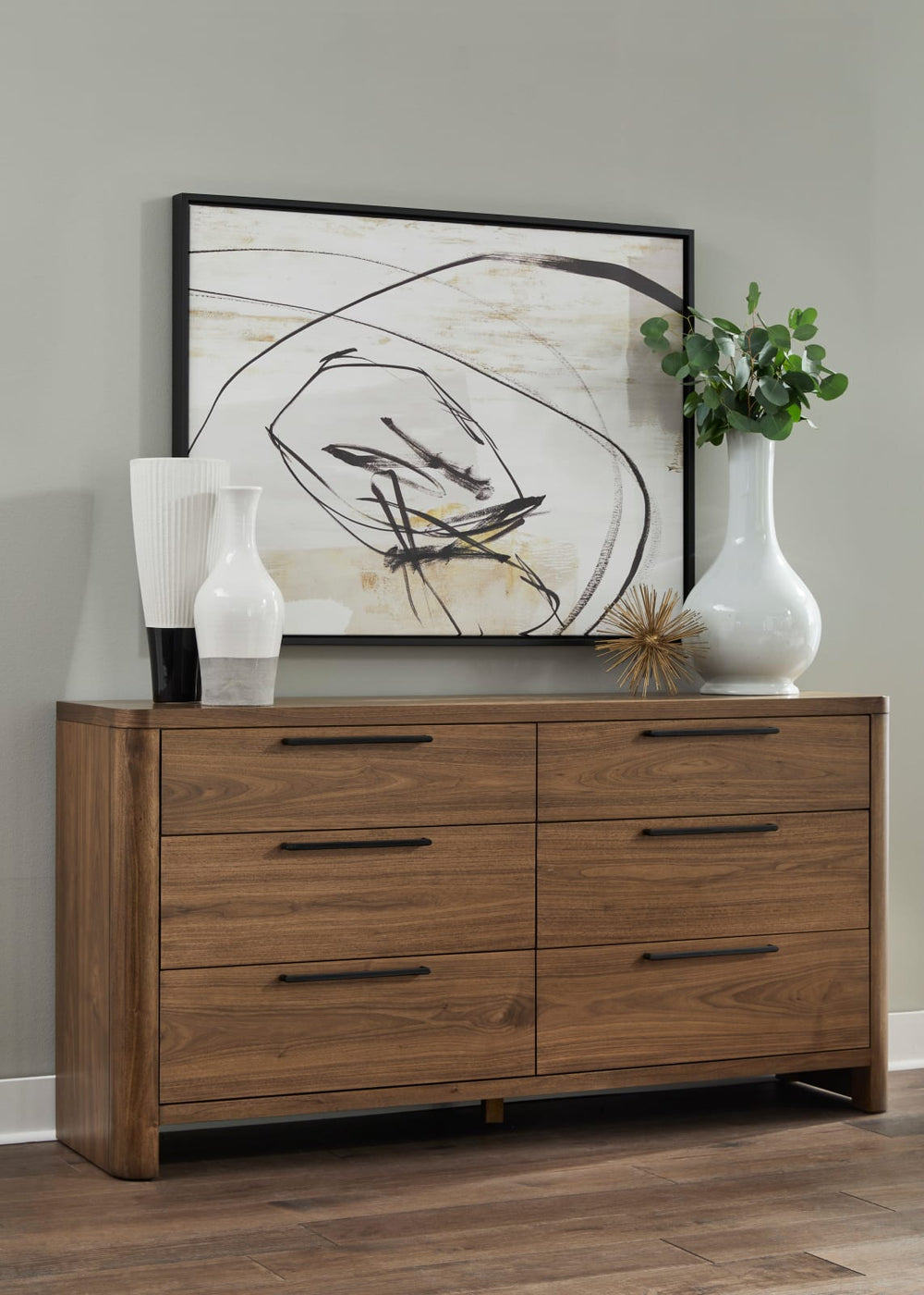Totes Six Drawer Dresser in English Walnut