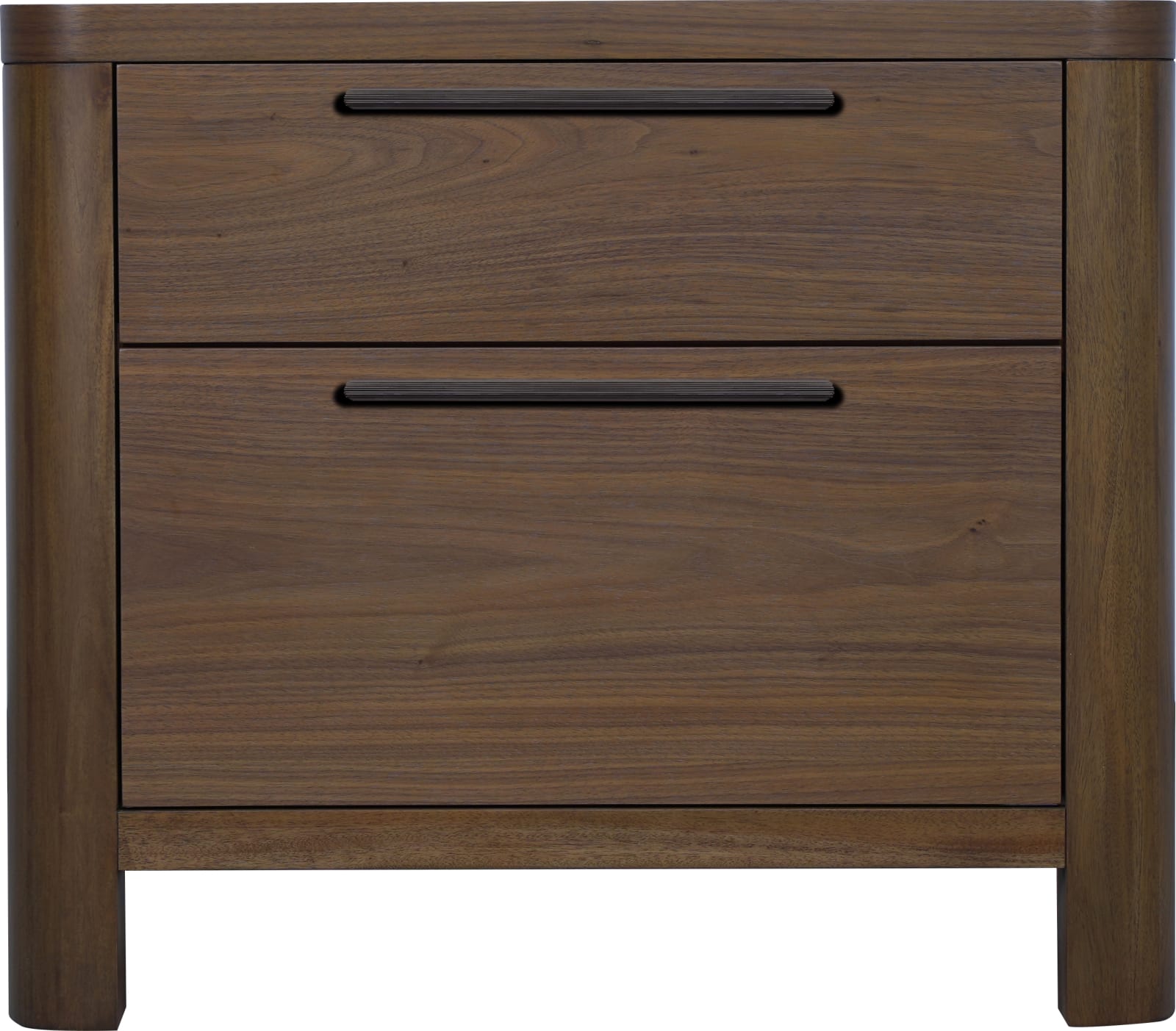 Totes Two Drawer Nightstand in English Walnut – view 2