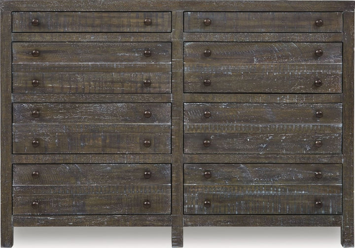 Townsend Solid Wood Eight Drawer Dresser in Gunmetal (2024) – view 6