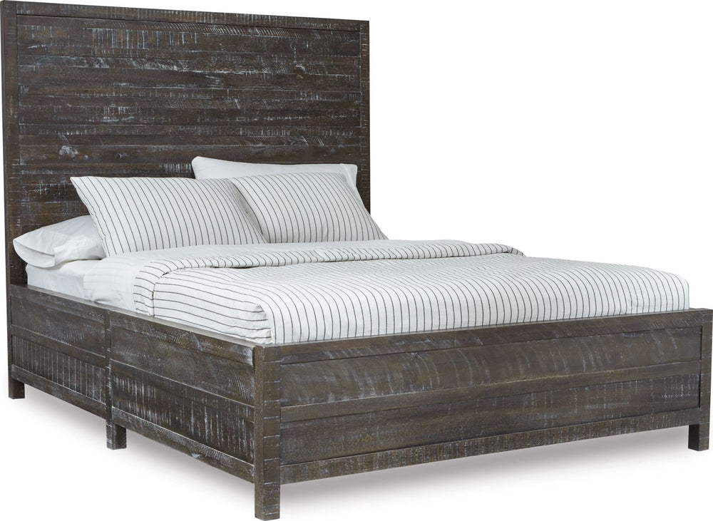 Townsend Queen-Size Solid Wood Low-Profile Bed in Gunmetal – view 4