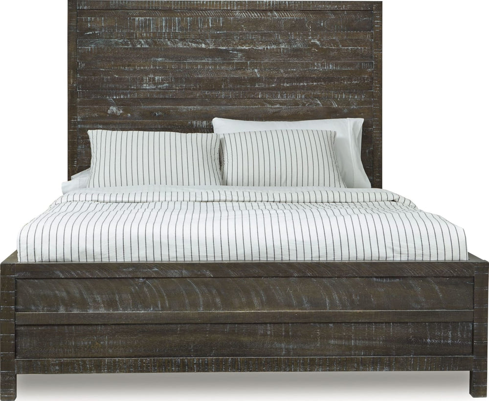 Townsend Queen-Size Solid Wood Low-Profile Bed in Gunmetal – view 5