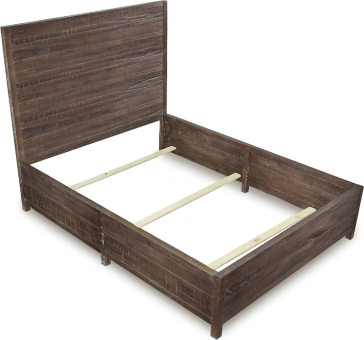 Townsend King-Size Solid Wood Low-Profile Bed in Gunmetal – view 6