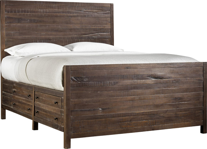 Townsend California King-size Solid Wood Storage Bed in Java – view 6