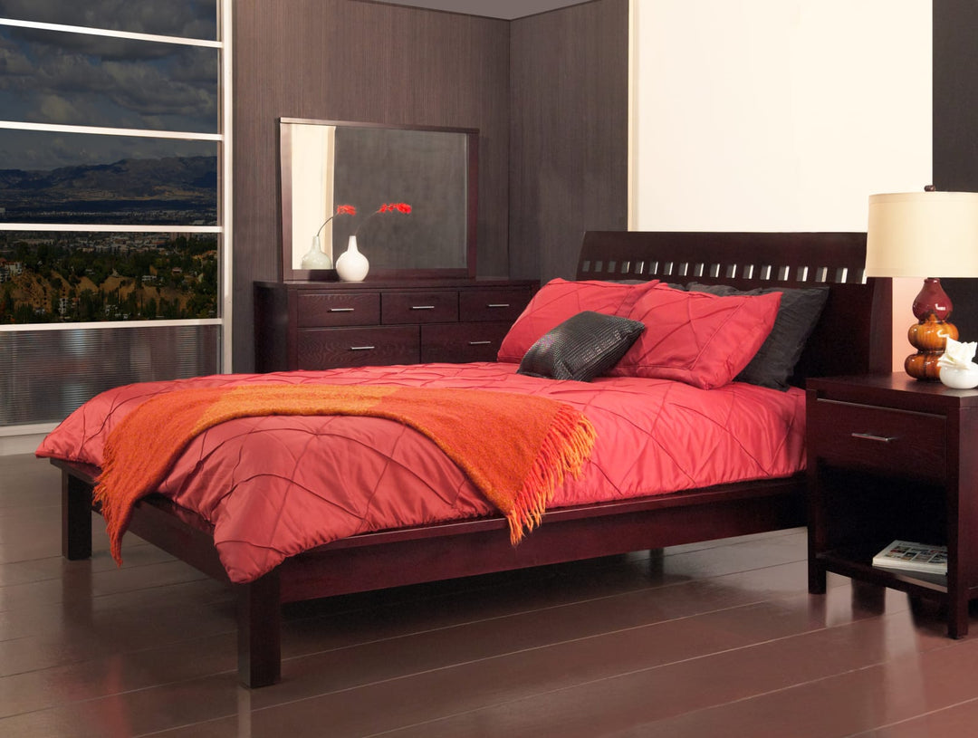 Veneto Queen-size Platform Bed in Espresso – view 2