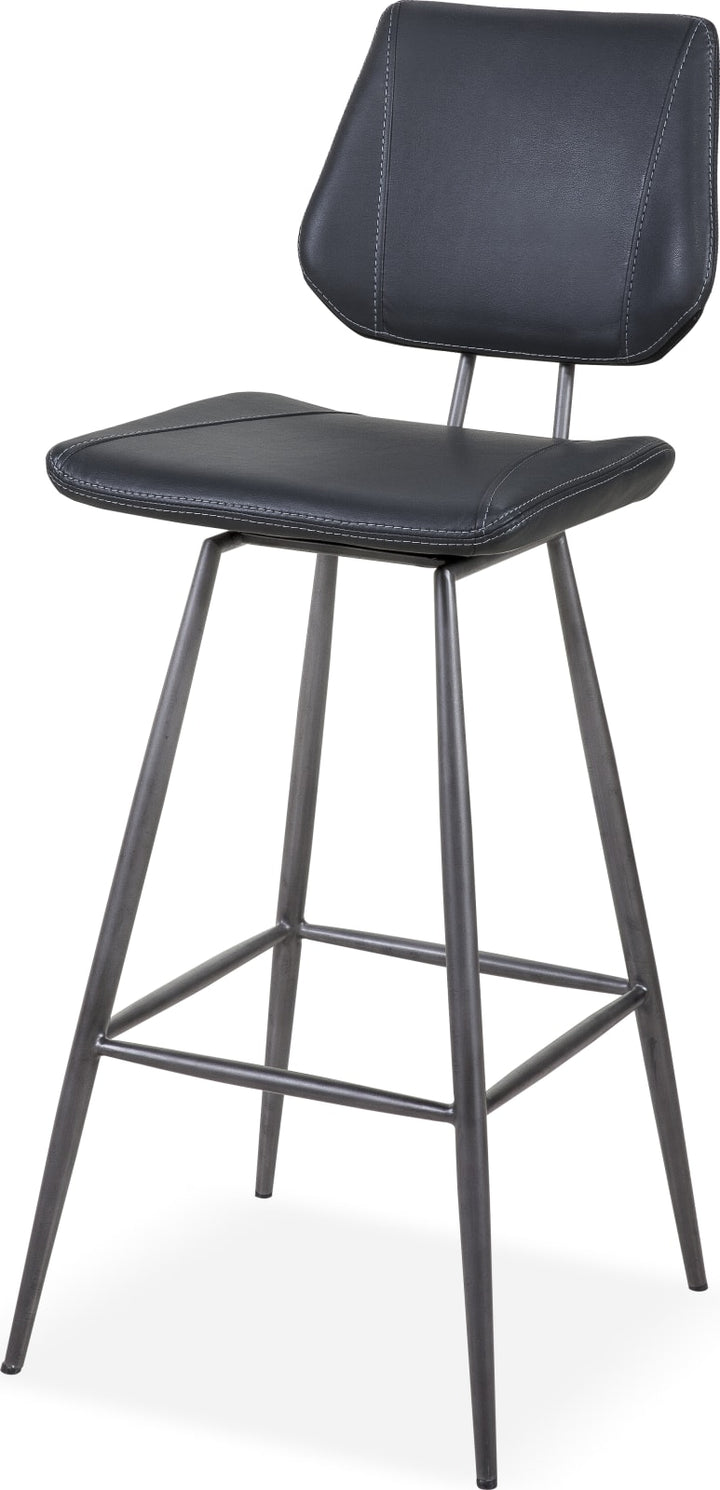 Vinson Modern Swivel Bar Stool in Cobalt – view 2