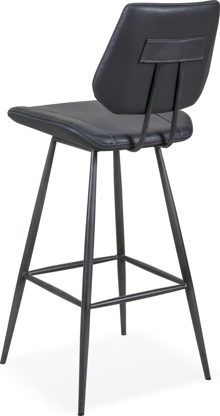 Vinson Modern Swivel Bar Stool in Cobalt – view 4