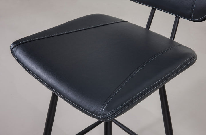 Vinson Modern Swivel Bar Stool in Cobalt – view 5