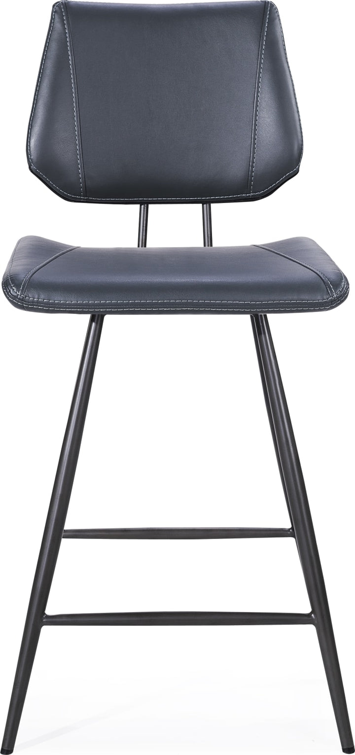 Vinson Modern Swivel Counter Stool in Cobalt – view 4