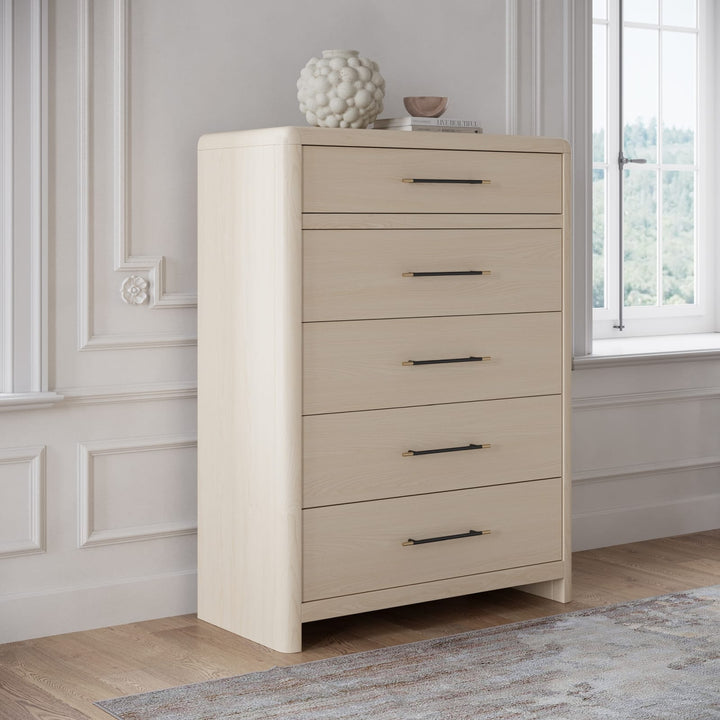 Wallen 5 Drawer Chest- Wht Snd – view 2