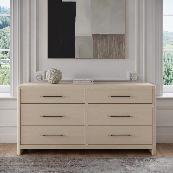 Wallen 6 Dwr Dresser- Wh Snd
