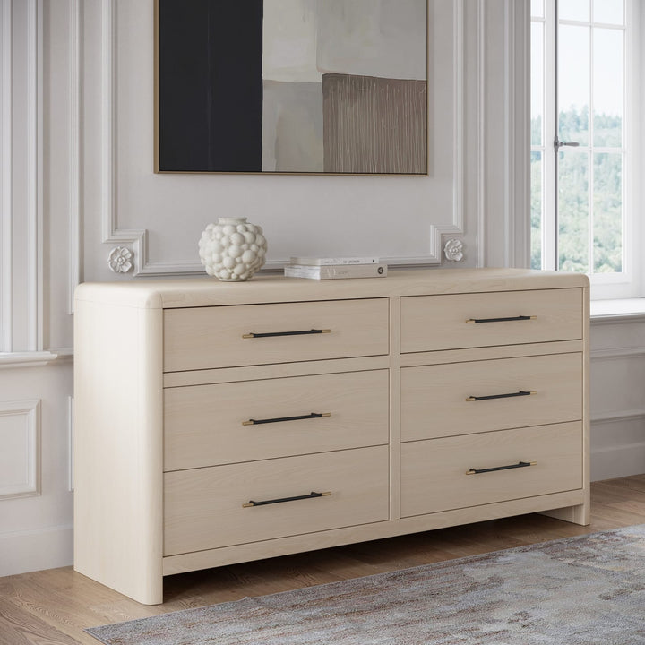 Wallen 6 Dwr Dresser- Wh Snd – view 2