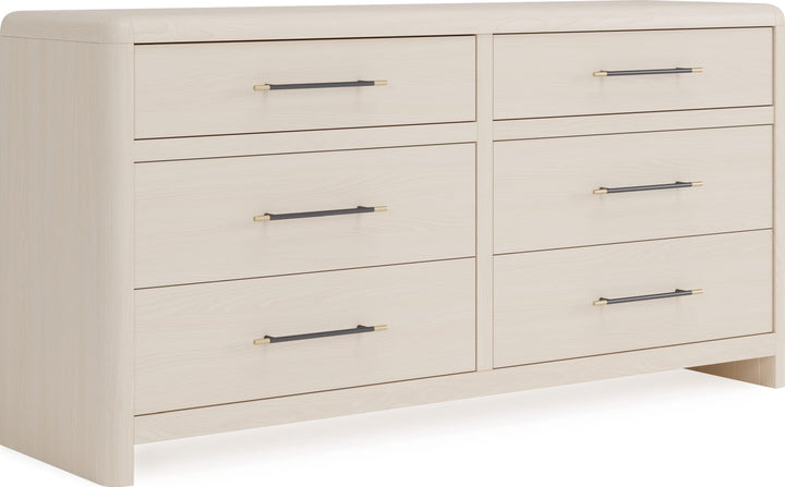 Wallen 6 Dwr Dresser- Wh Snd – view 5