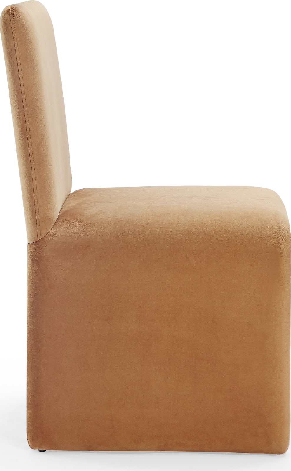 Winston Fully Upholstered Side chair in Whiskey Velvet – view 3