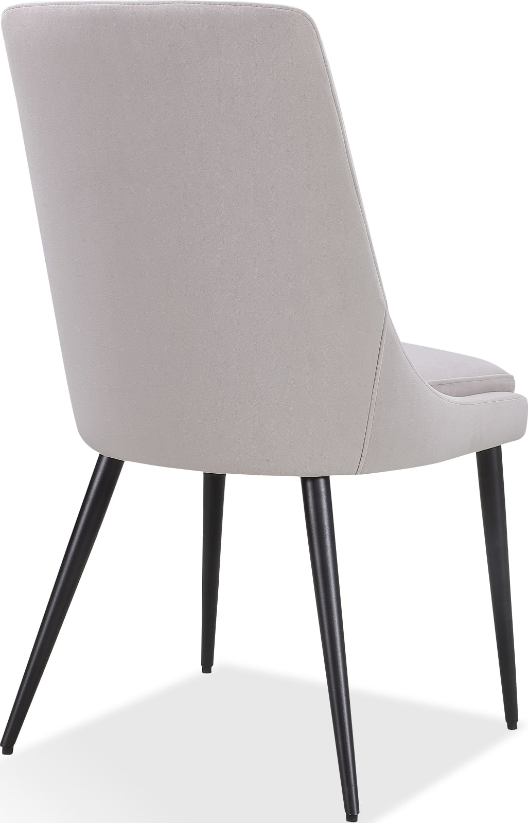 Winston Upholstered Metal Leg Dining Chair in Ash Grey and Black – view 6