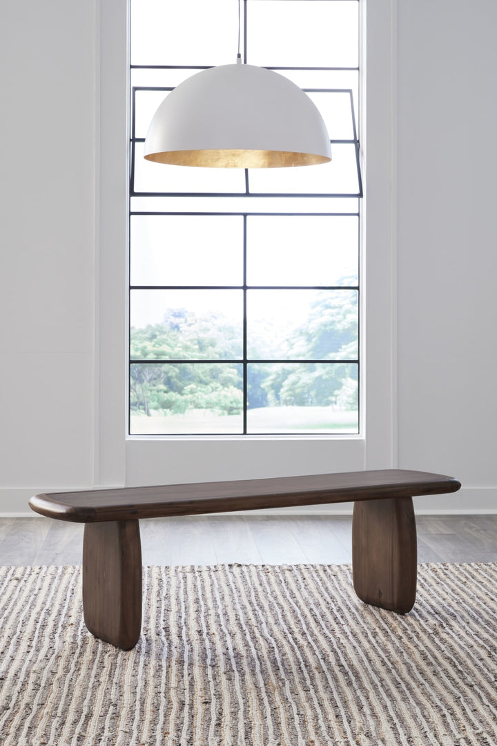 Xolani Acacia Wood Bench in Impala