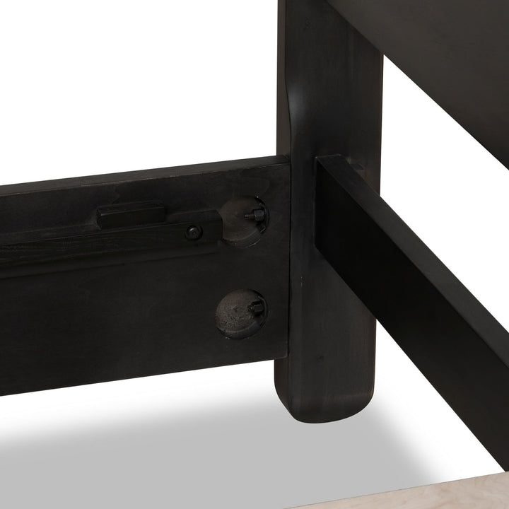 Xolani King-Size Acacia Wood Platform Bed in Jaguar – view 10