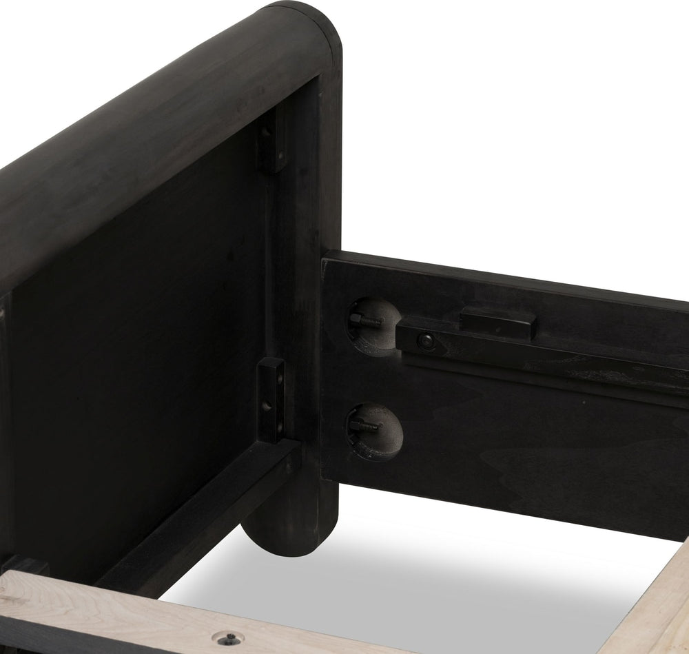 Xolani King-Size Acacia Wood Platform Bed in Jaguar – view 11