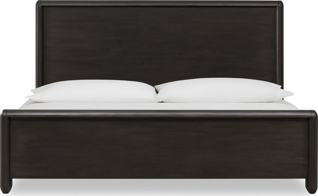 Xolani King-Size Acacia Wood Platform Bed in Jaguar – view 4