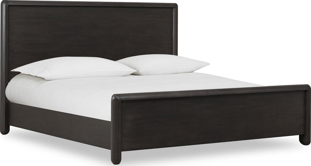 Xolani King-Size Acacia Wood Platform Bed in Jaguar – view 5