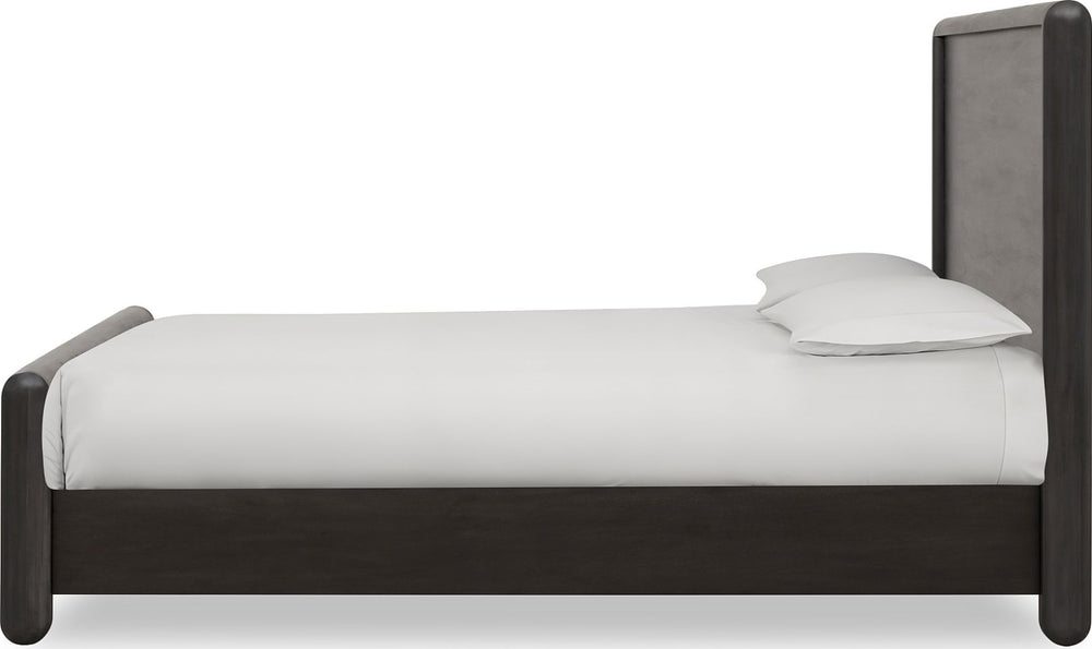 Xolani King-Size Acacia Wood Platform Bed in Jaguar – view 6