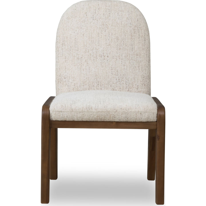 Xolani Chenille Upholstered Dining Chair in Chinchilla and Impala (Set of 2)
