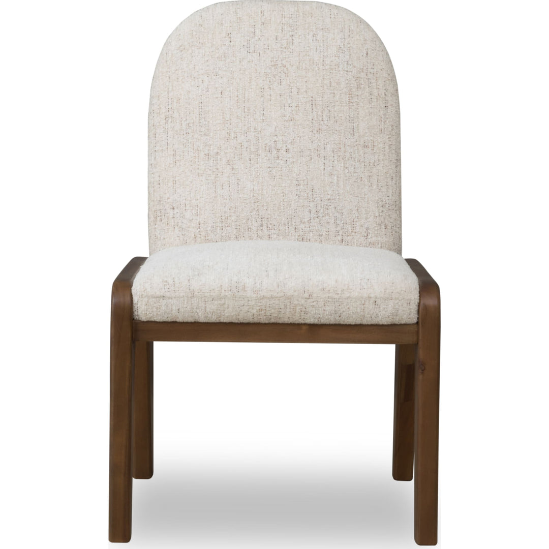 Xolani Chenille Upholstered Dining Chair in Chinchilla and Impala (Set of 2)