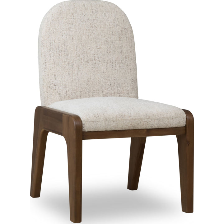 Xolani Chenille Upholstered Dining Chair in Chinchilla and Impala (Set of 2)
