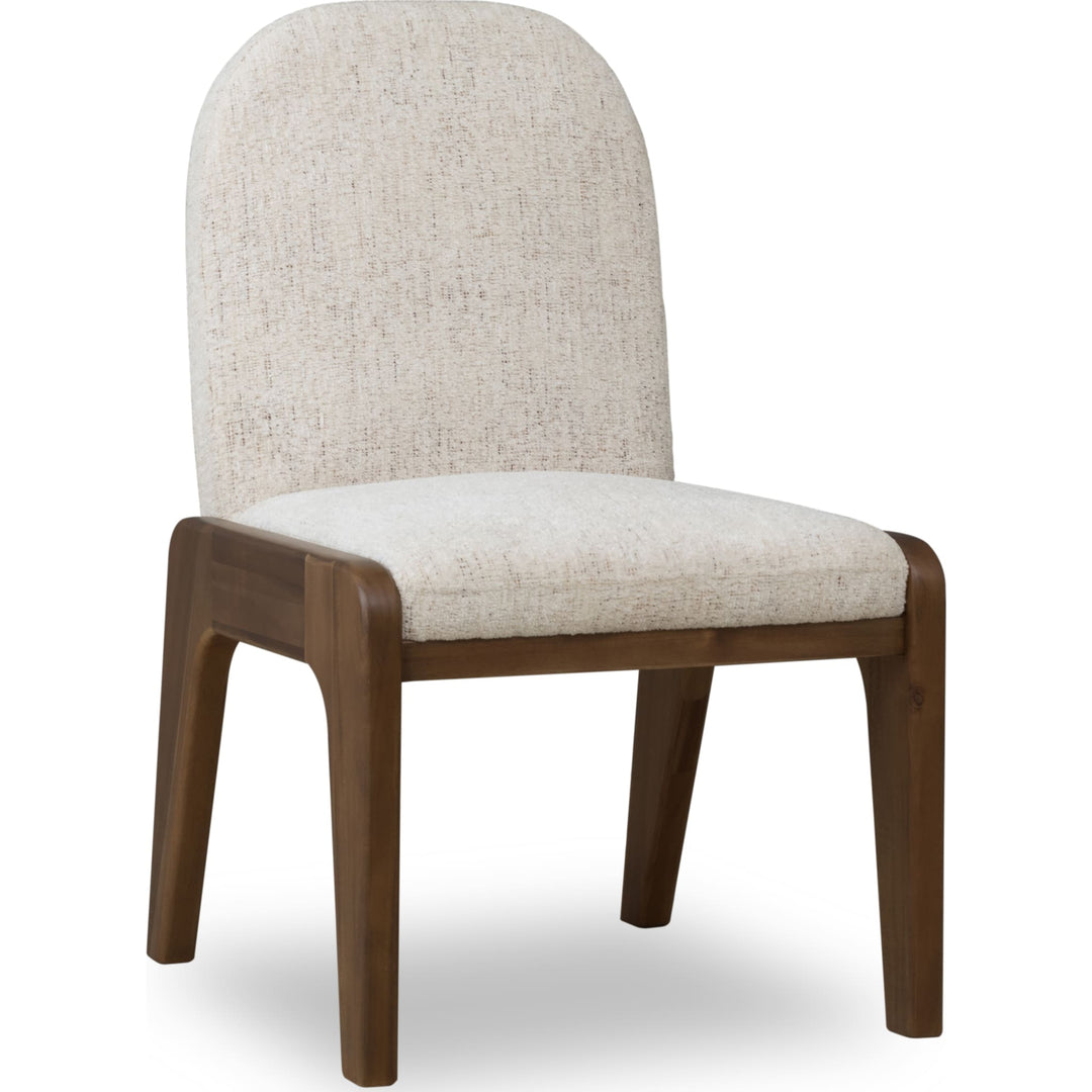 Xolani Chenille Upholstered Dining Chair in Chinchilla and Impala (Set of 2)