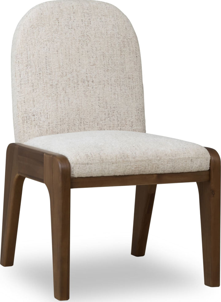 Xolani Chenille Upholstered Dining Chair in Chinchilla and Impala – view 3