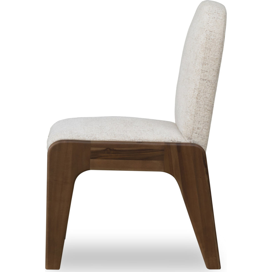 Xolani Chenille Upholstered Dining Chair in Chinchilla and Impala (Set of 2)