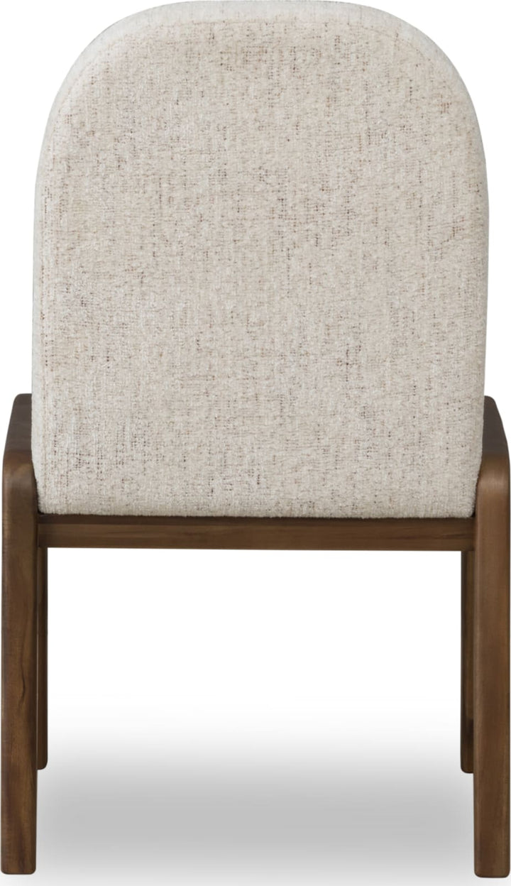 Xolani Chenille Upholstered Dining Chair in Chinchilla and Impala – view 6
